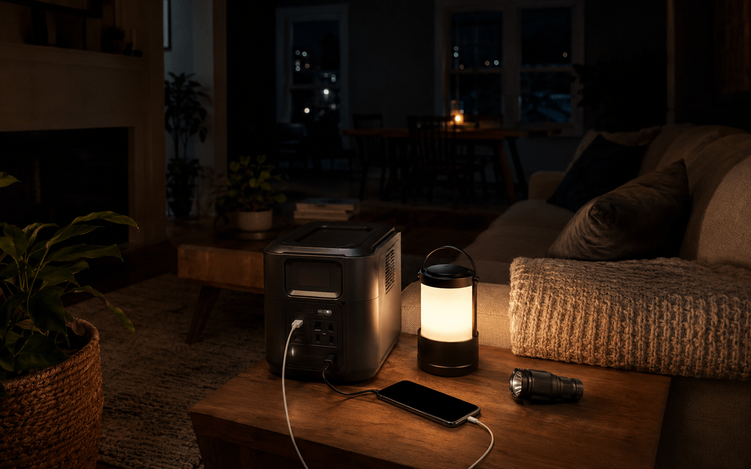 flashlight emergency power