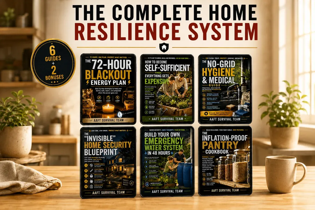 The Complete Home Resilience System with six practical digital preparedness guides