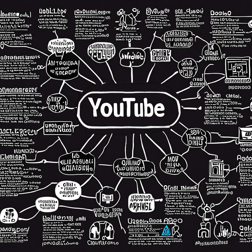 YouTube strategy mindmap closeup