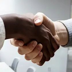 Handshake, deal done