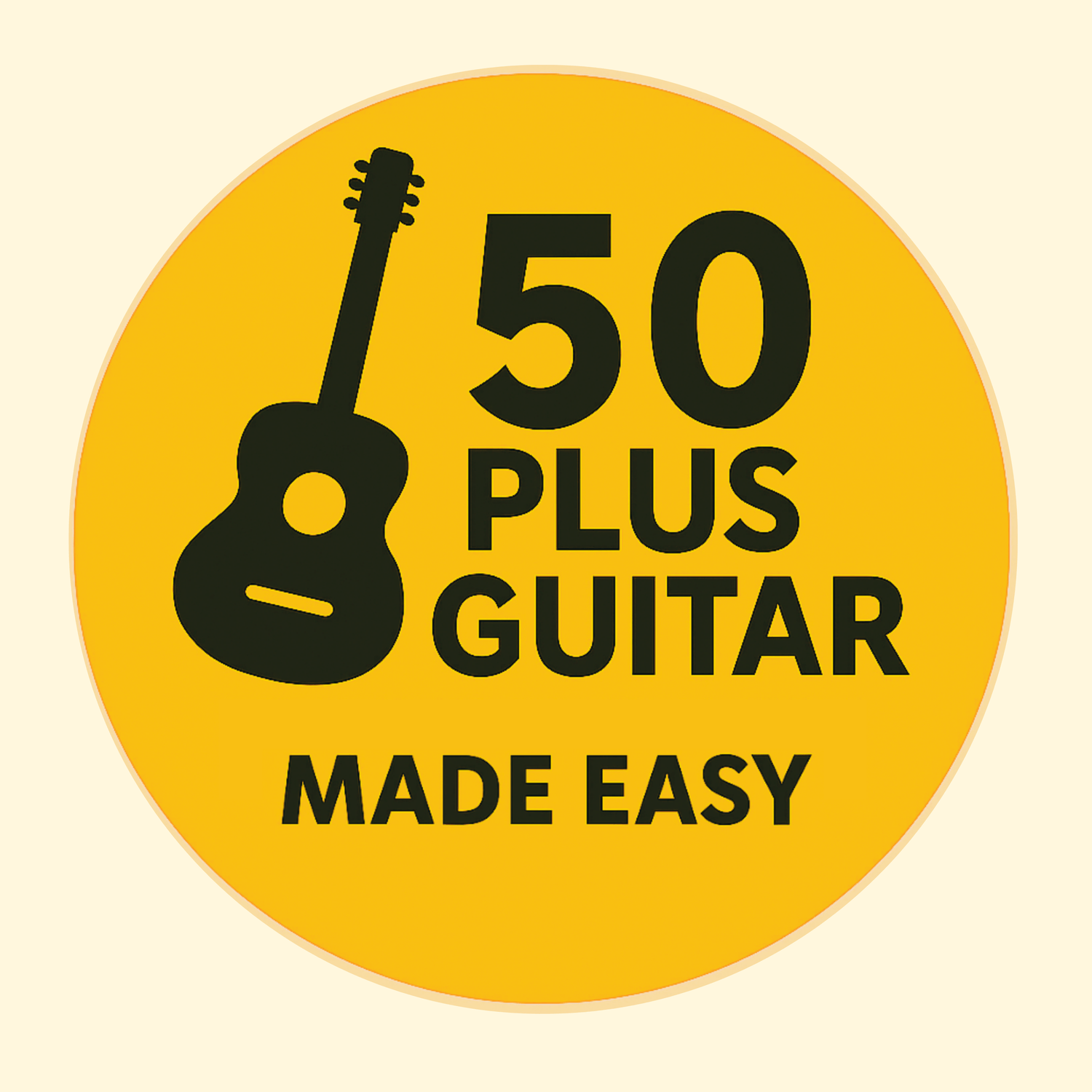 50 Plus Guitar Logo