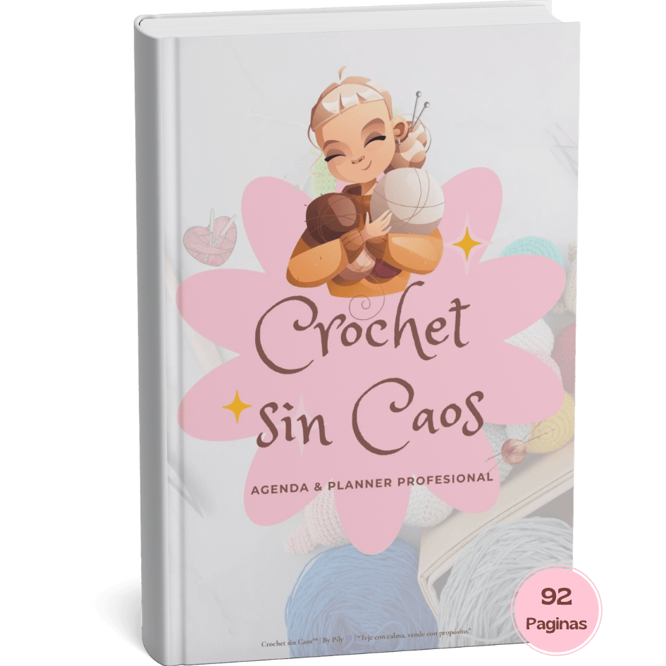 Mockup de la Agenda Crochet sin Caos