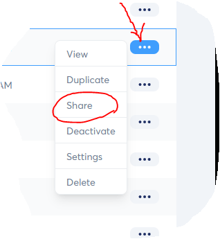 Systeme.io Share Link Dropdown