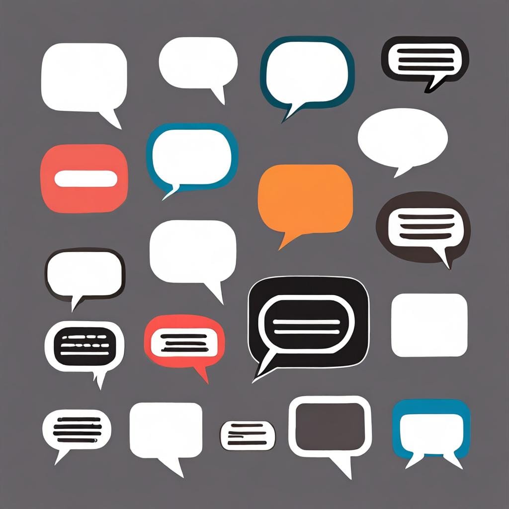 speech bubbles