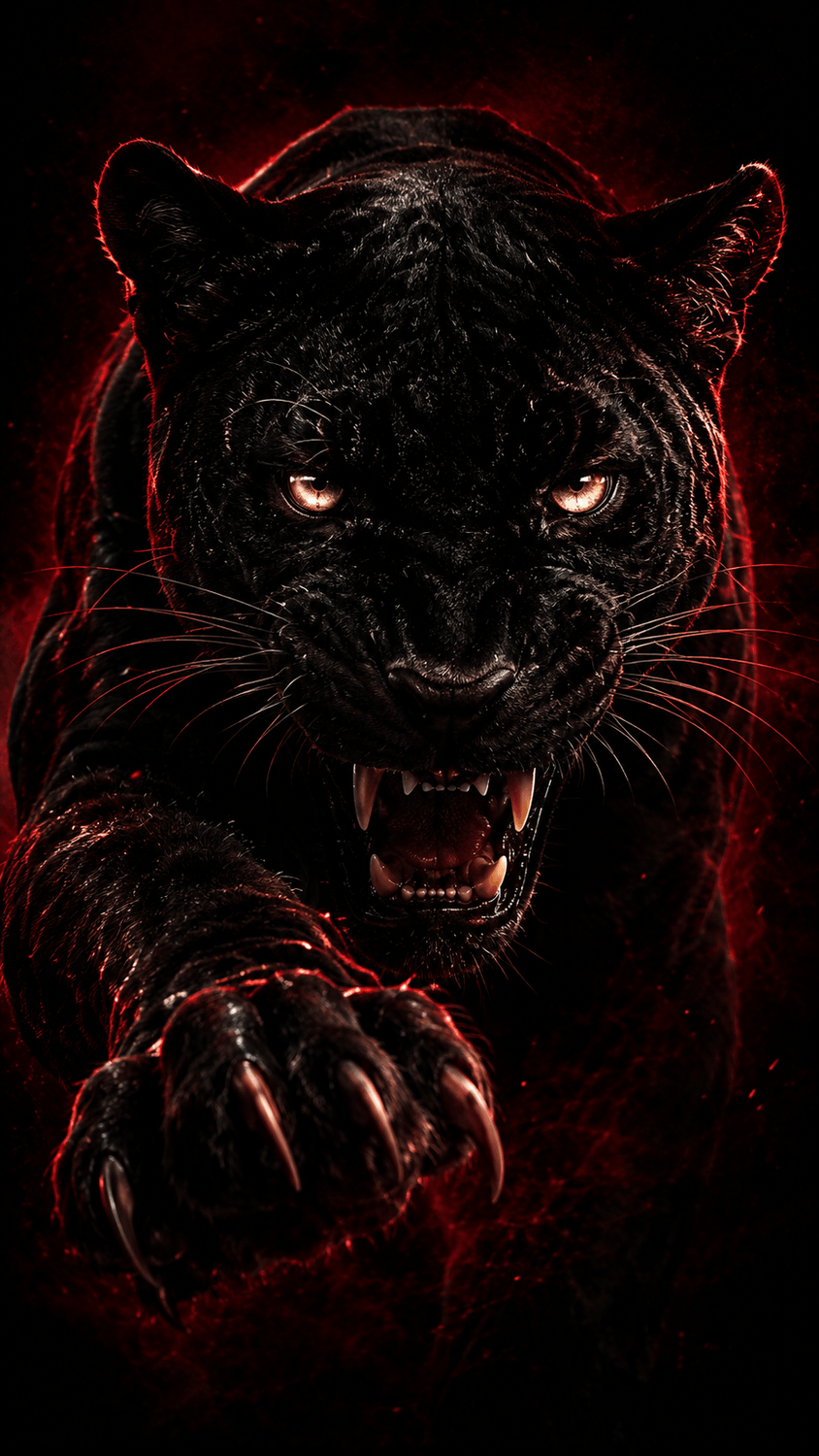 Hunting Season panther identity artwork