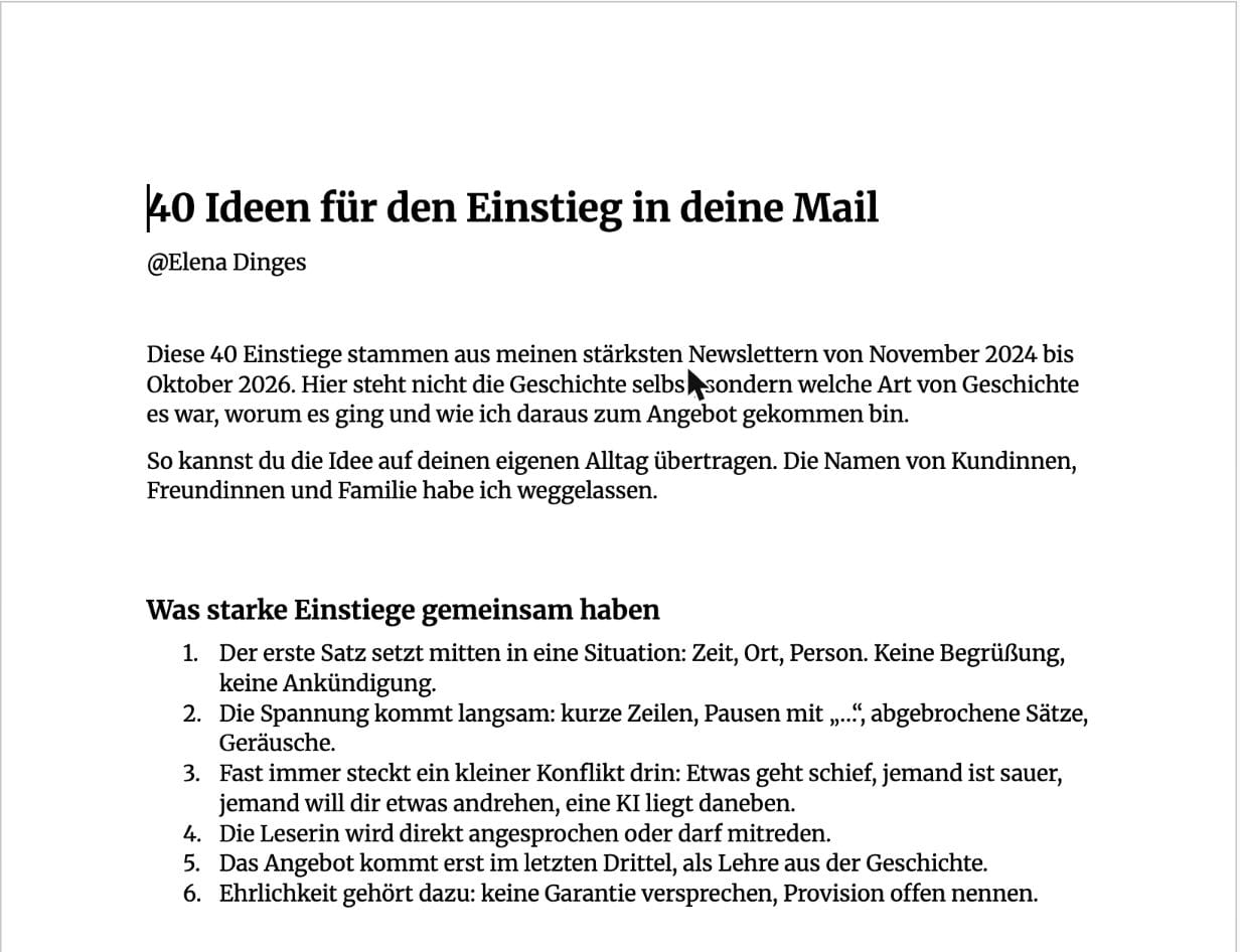 40 Ideen für den Einstieg