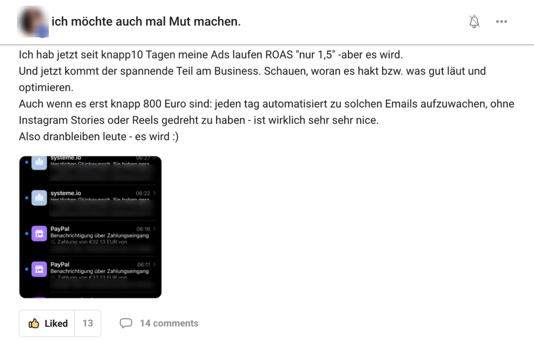 Kundin: Jeden Tag automatisiert zu Verkaufs-Mails aufwachen.