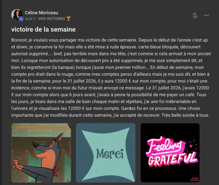 Publication originale de Céline Moriceau dans les victoires de MG Academy