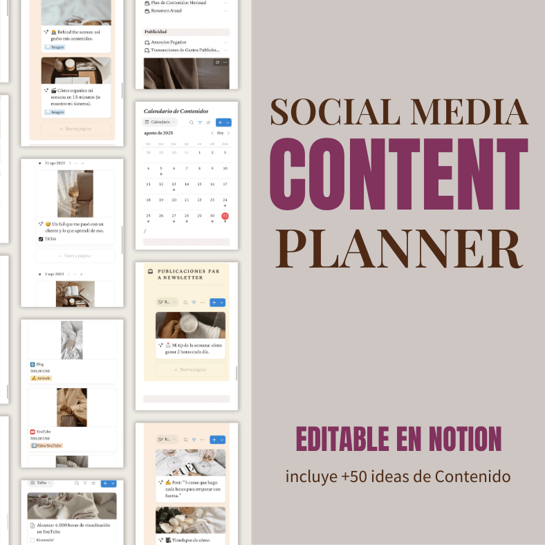 Social Media Content Planner | Notion
