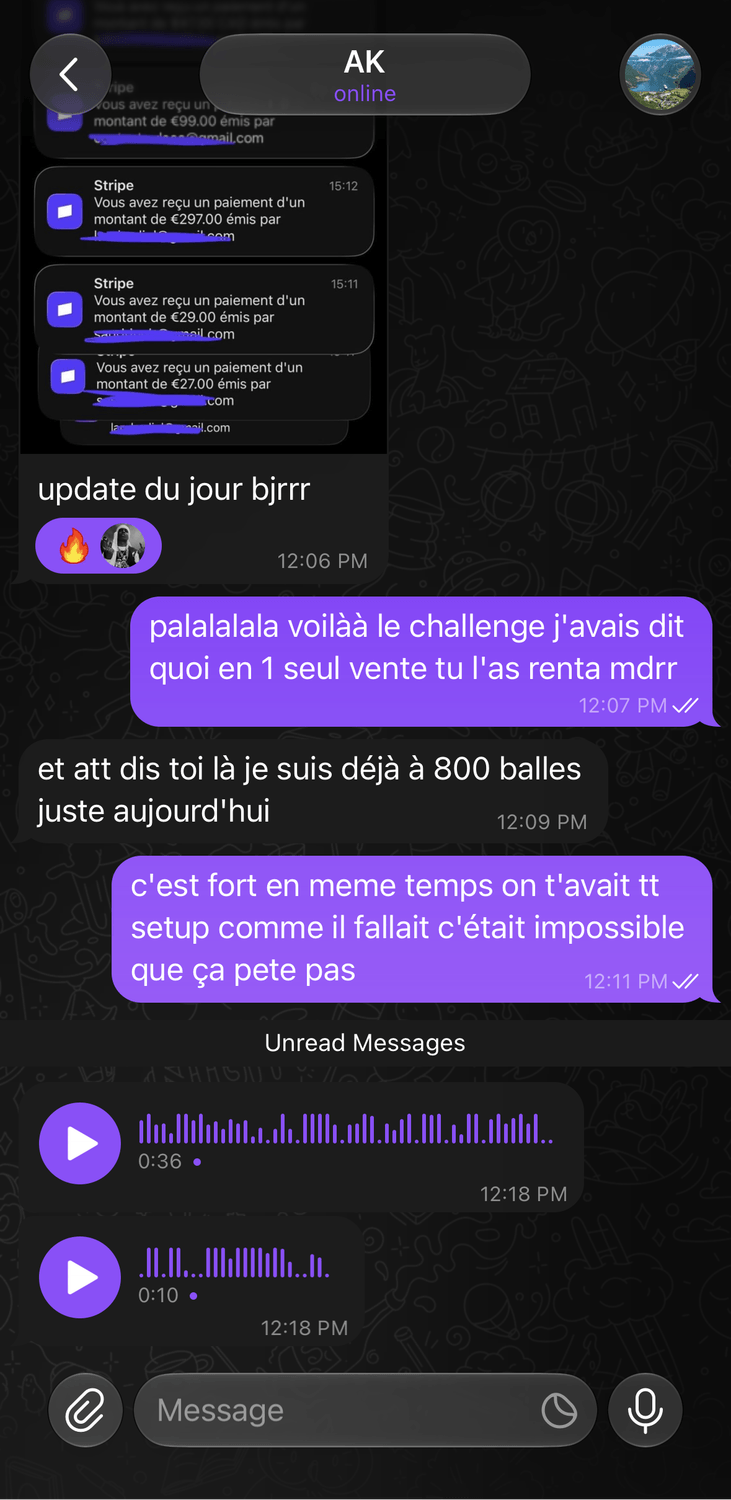 Résultat d'un élève X Mastery