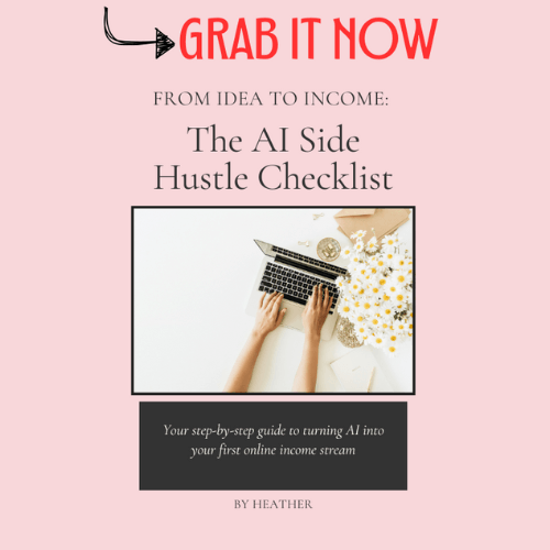  FREE AI Side Hustle Checklist!!