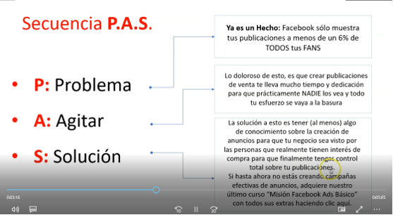 secuencia de redacción pas