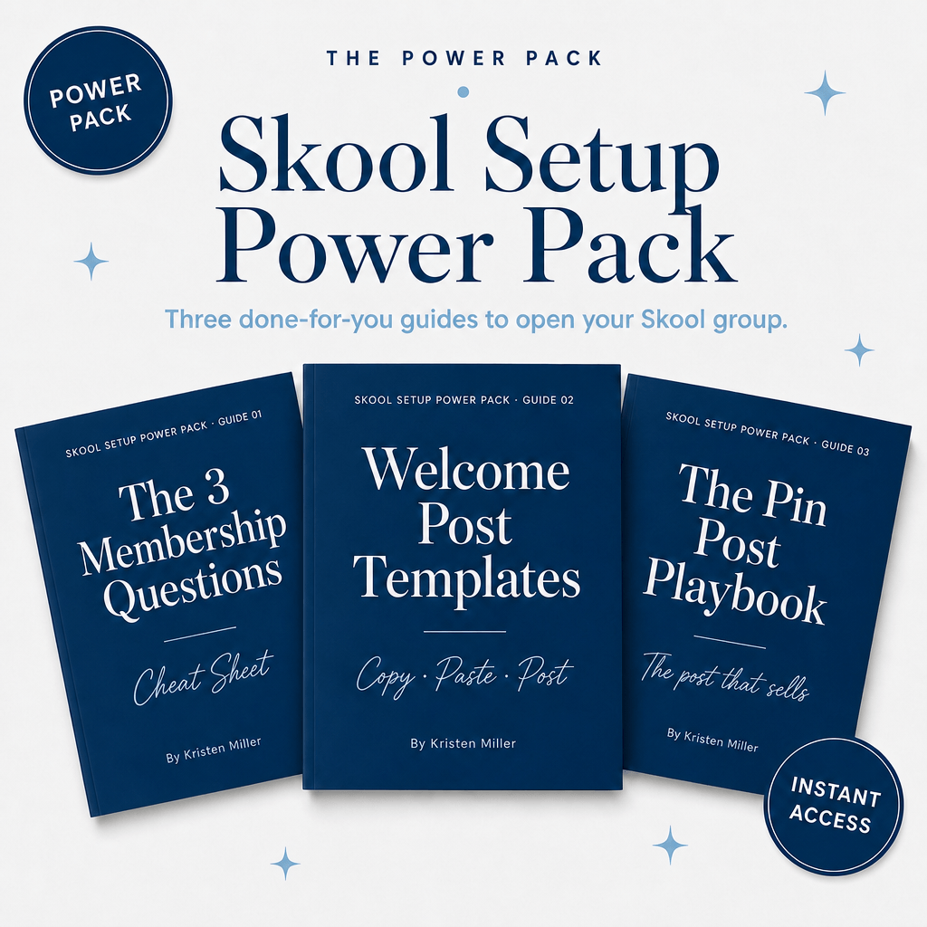 The Skool Setup Power Pack product mockup