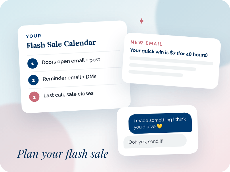 Plan your flash sale