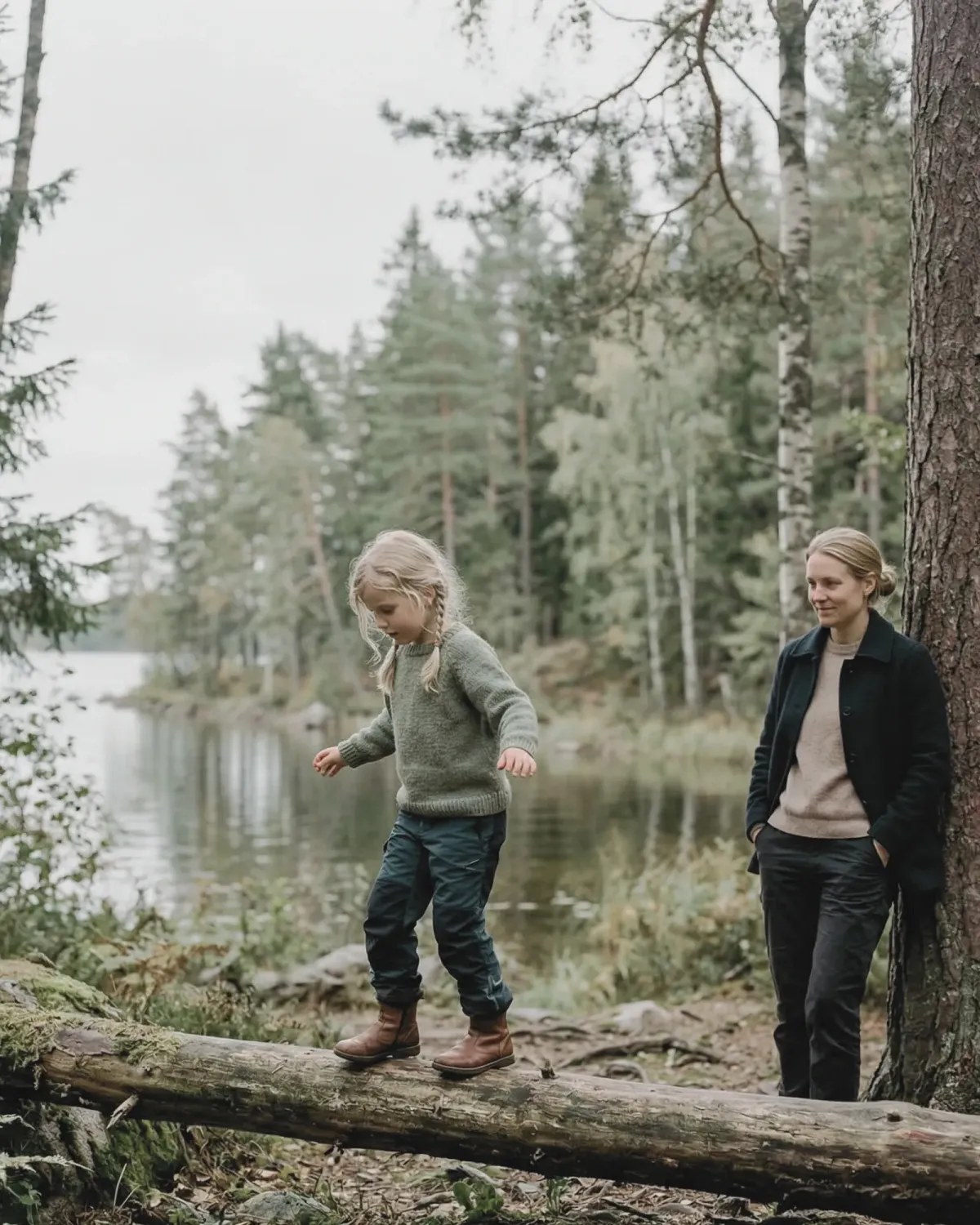 Child building confidence through safe struggle