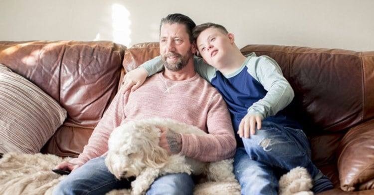 father and son with special needs