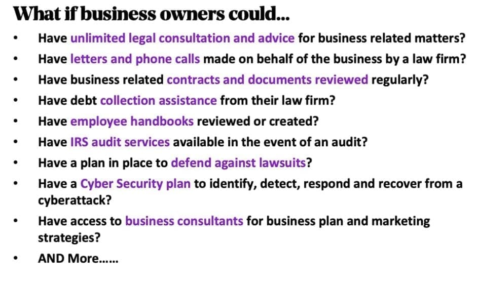 Small business attorney service