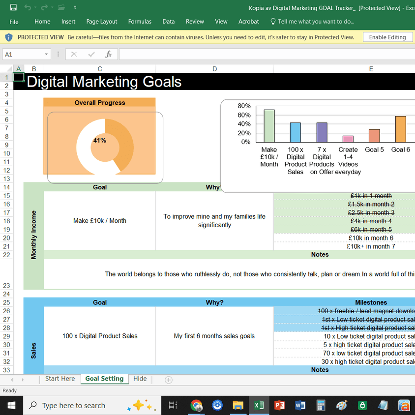 Digital Marketing GOAL Tracker_