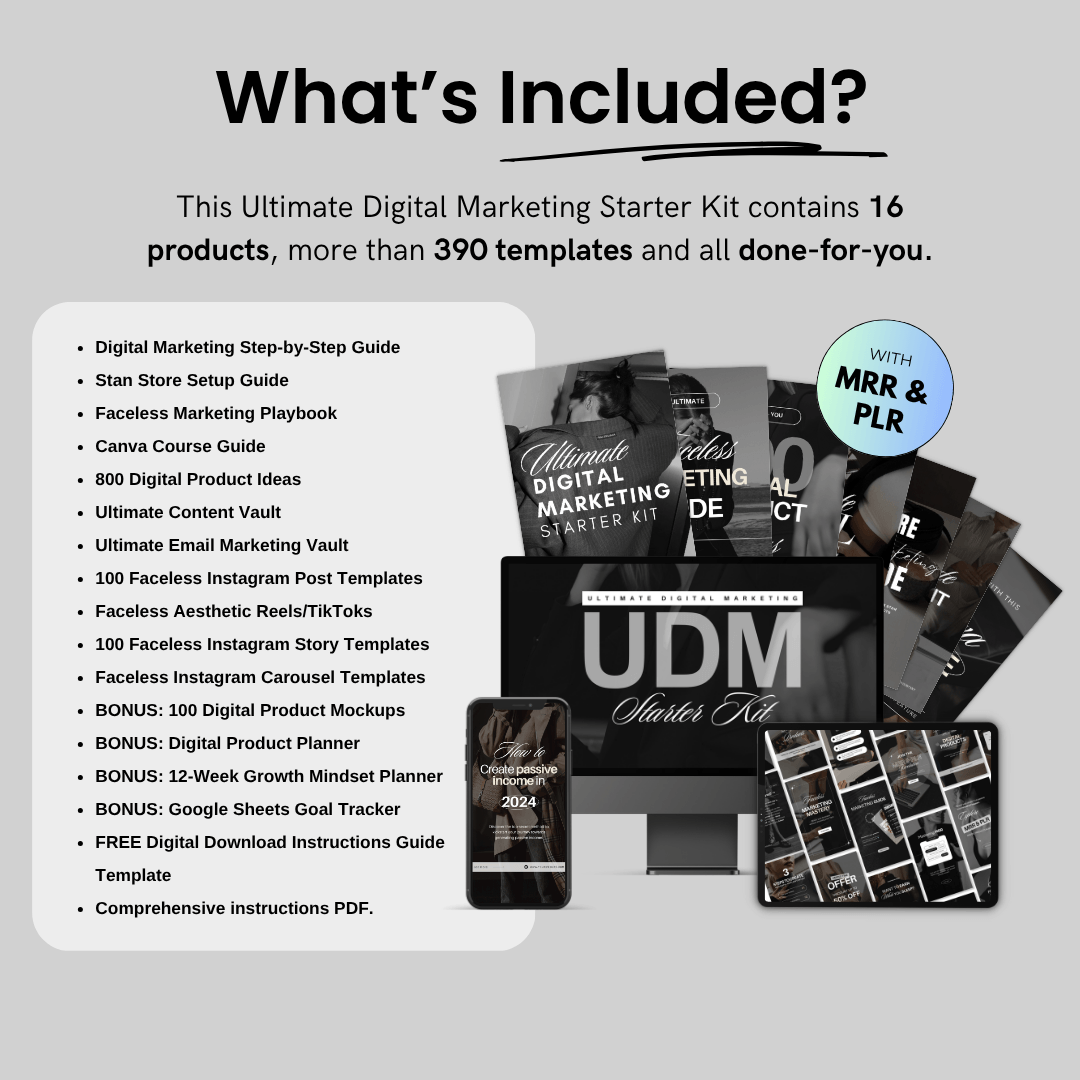  Ultimate Digital Marketing Starter Kit 
