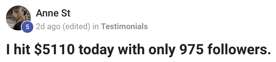 Anne's Testimony