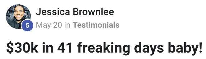 Jessica's Testimony