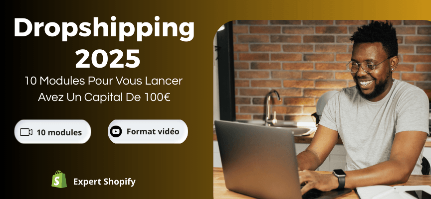 10 modules vidéo de Formation dropshippin 2025