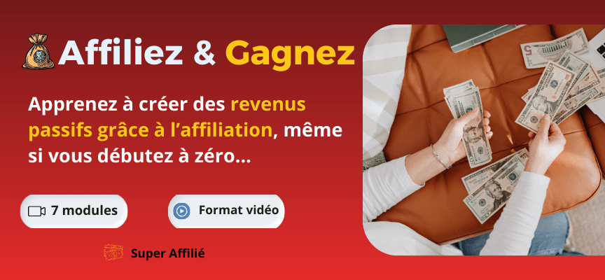 Gagnez de l'argent avec l'affiliation