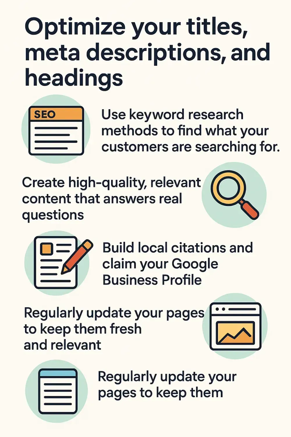 Optimize your titles, meta descriptions, and headings With AI SEO Optimization 