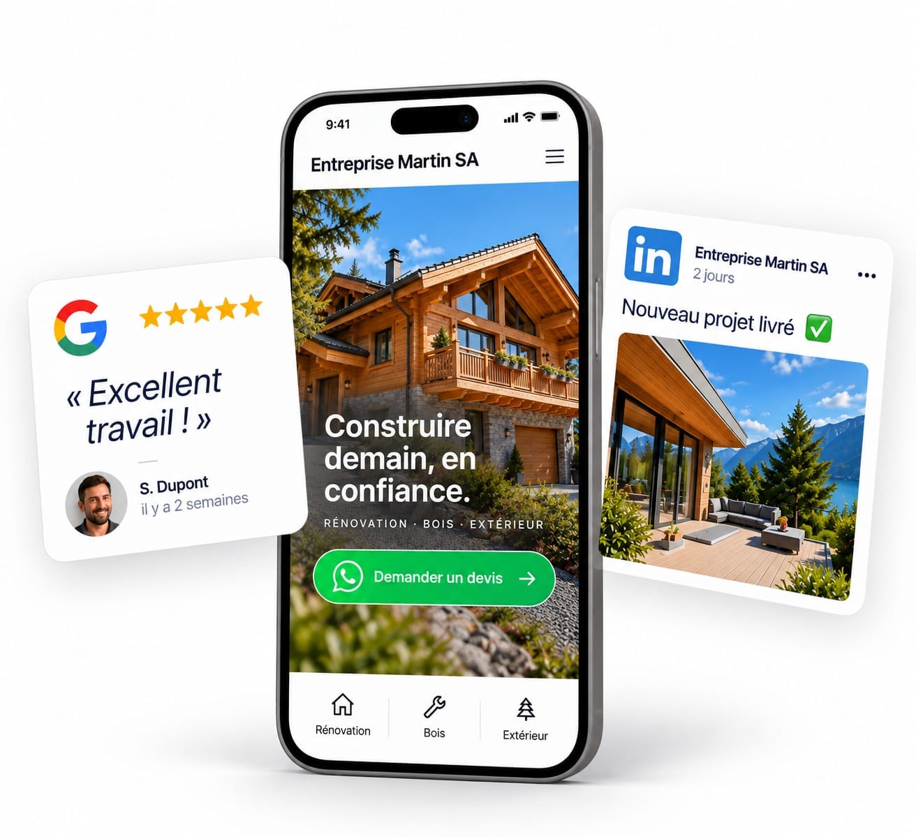 Votre site, fiche Google et réseaux sociaux