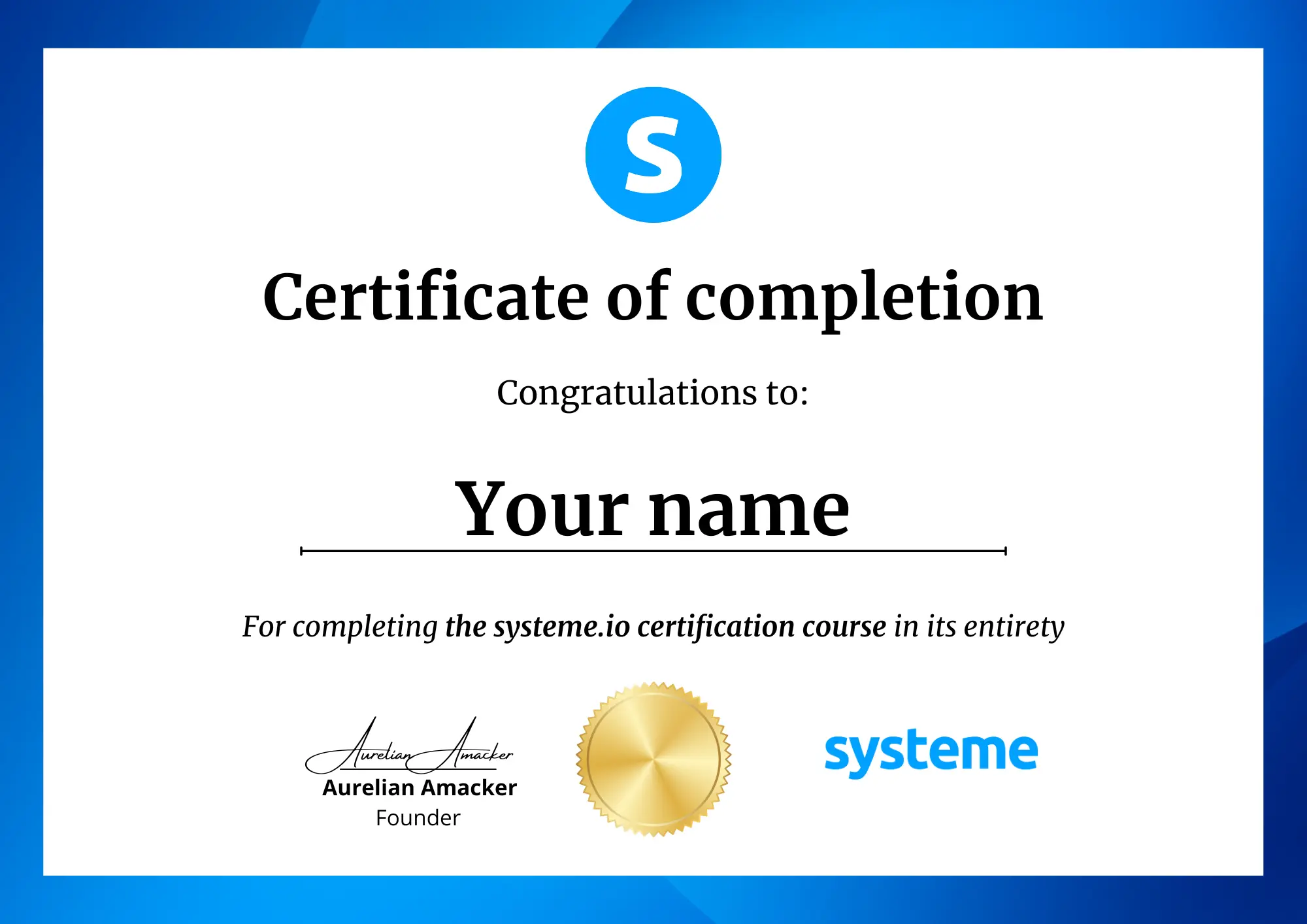Systeme.io certification course