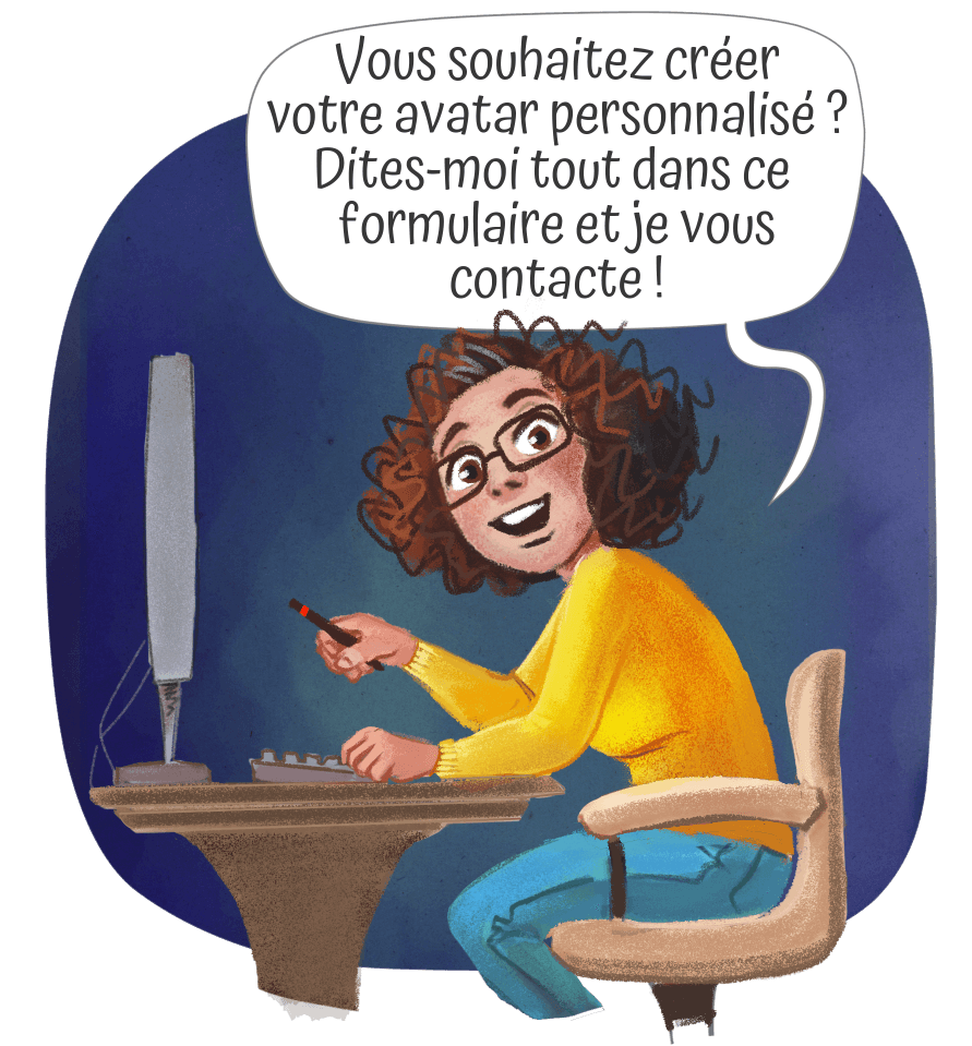 Stephanie à son poste