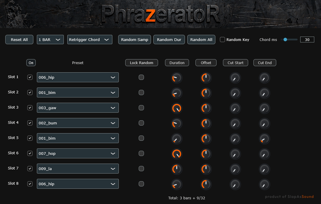 PhrazeratoR VST3 interface