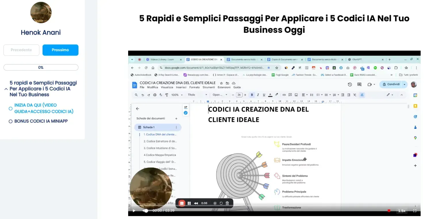 interno sistema codici creazione IA