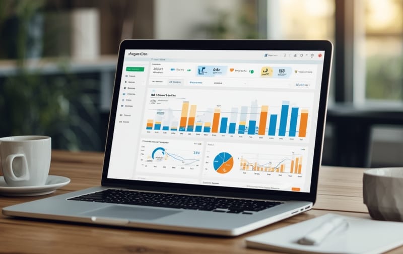 agency crm pipeline dashboard laptop