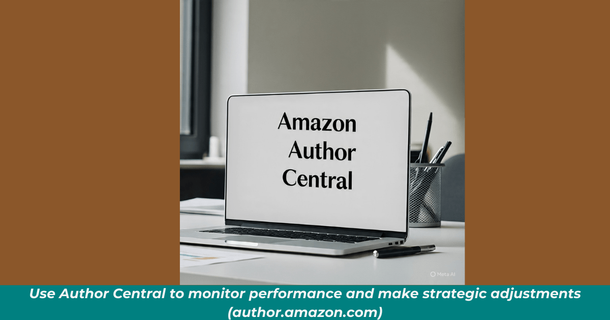 Image of laptop screen bearing the words “Amazon Author Central.”