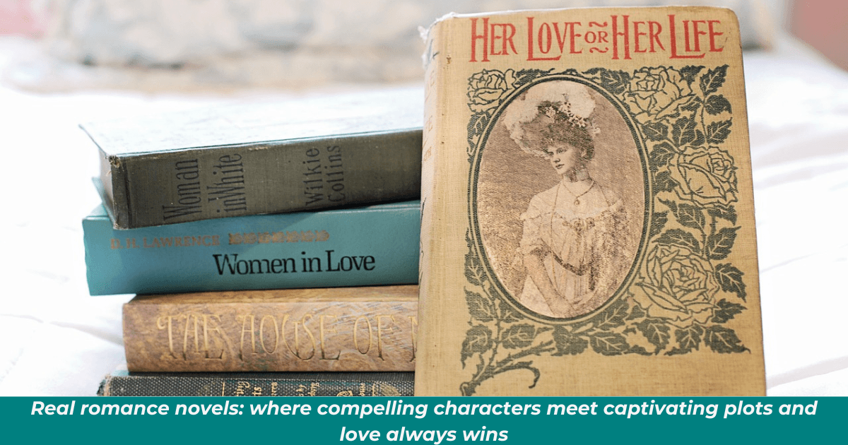 Beautiful collection of romance books.