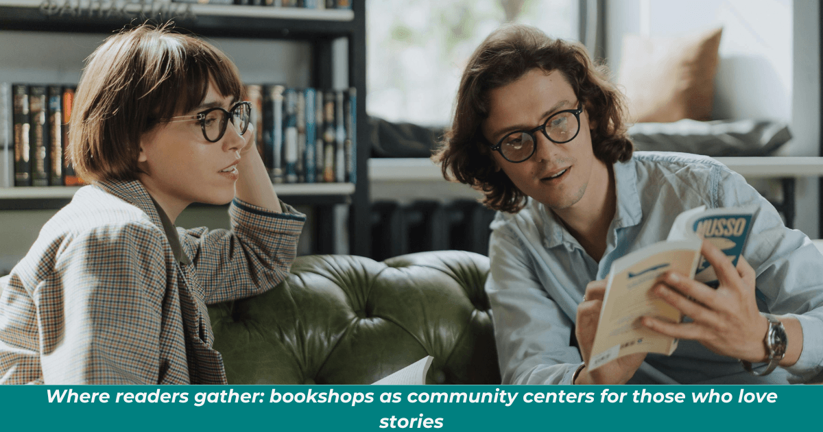 People reading together in a bookstore.