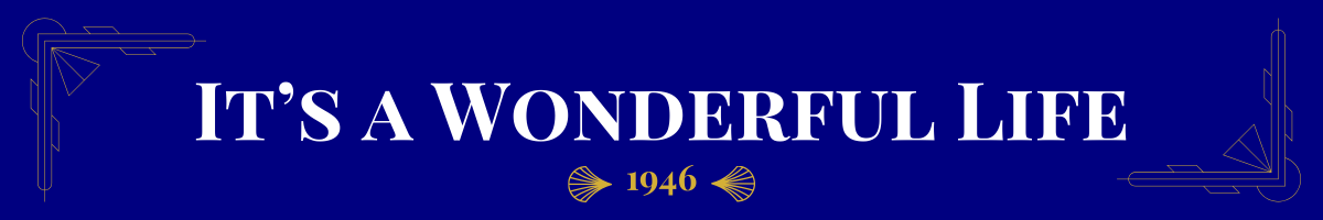 Basic banner of navy ground and very light gold art-deco brackets in the upper left and bottom right corners. In bolded pearl white, a movie title is written. This one says, “The Real St. Nick.” Beneath it, in gold, is the date (2012) the movie came out sandwiched between two gold art deco elements.