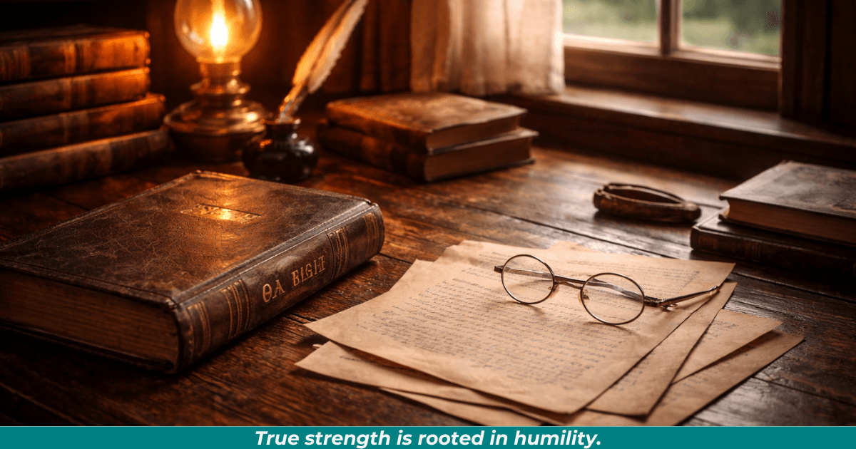 A peaceful study symbolizing Lincoln’s reflective and personal life.