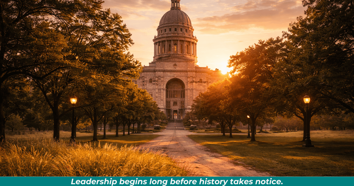 Texas Capitol building at sunrise symbolizing Bush’s leadership as governor.