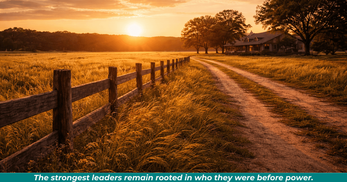 Texas ranch landscape symbolizing George W. Bush’s private life and grounded character.