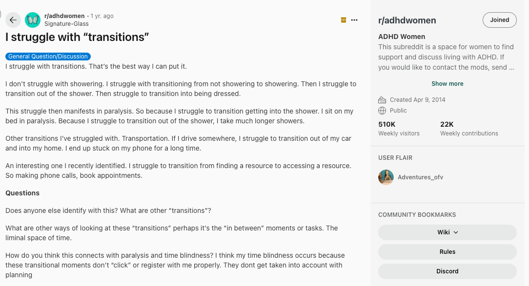 r/adhdwomen thread 