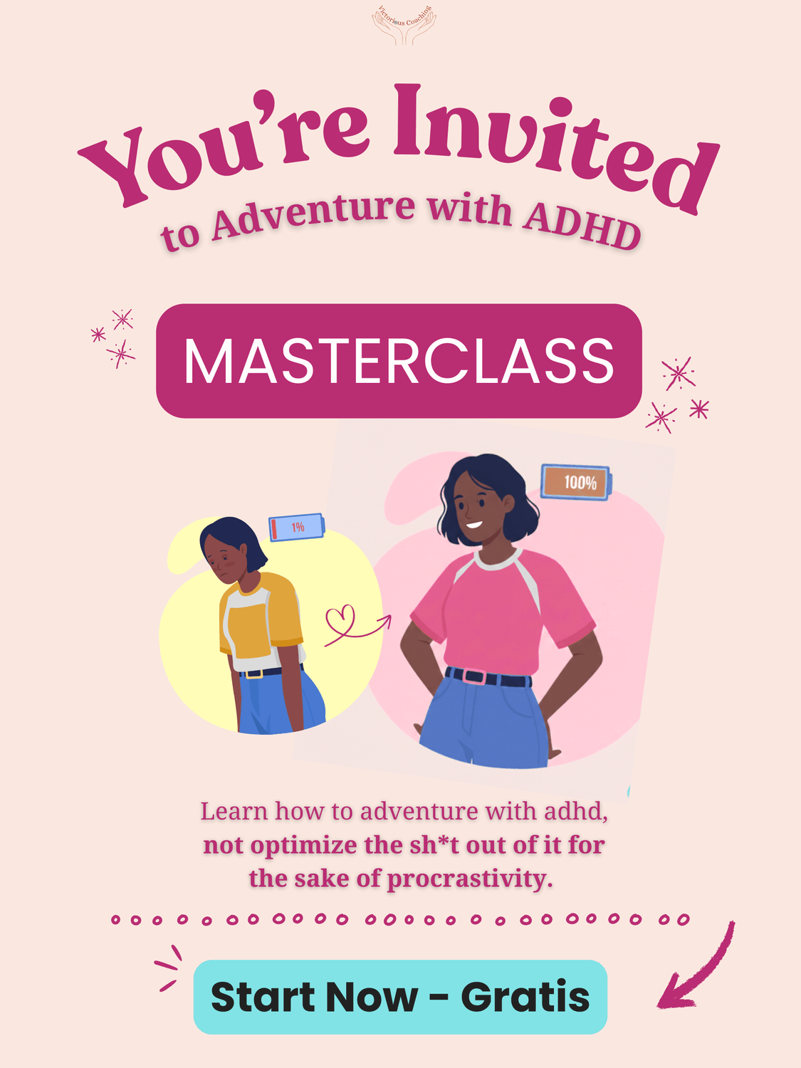 Masterclass invitation, victorious coaching