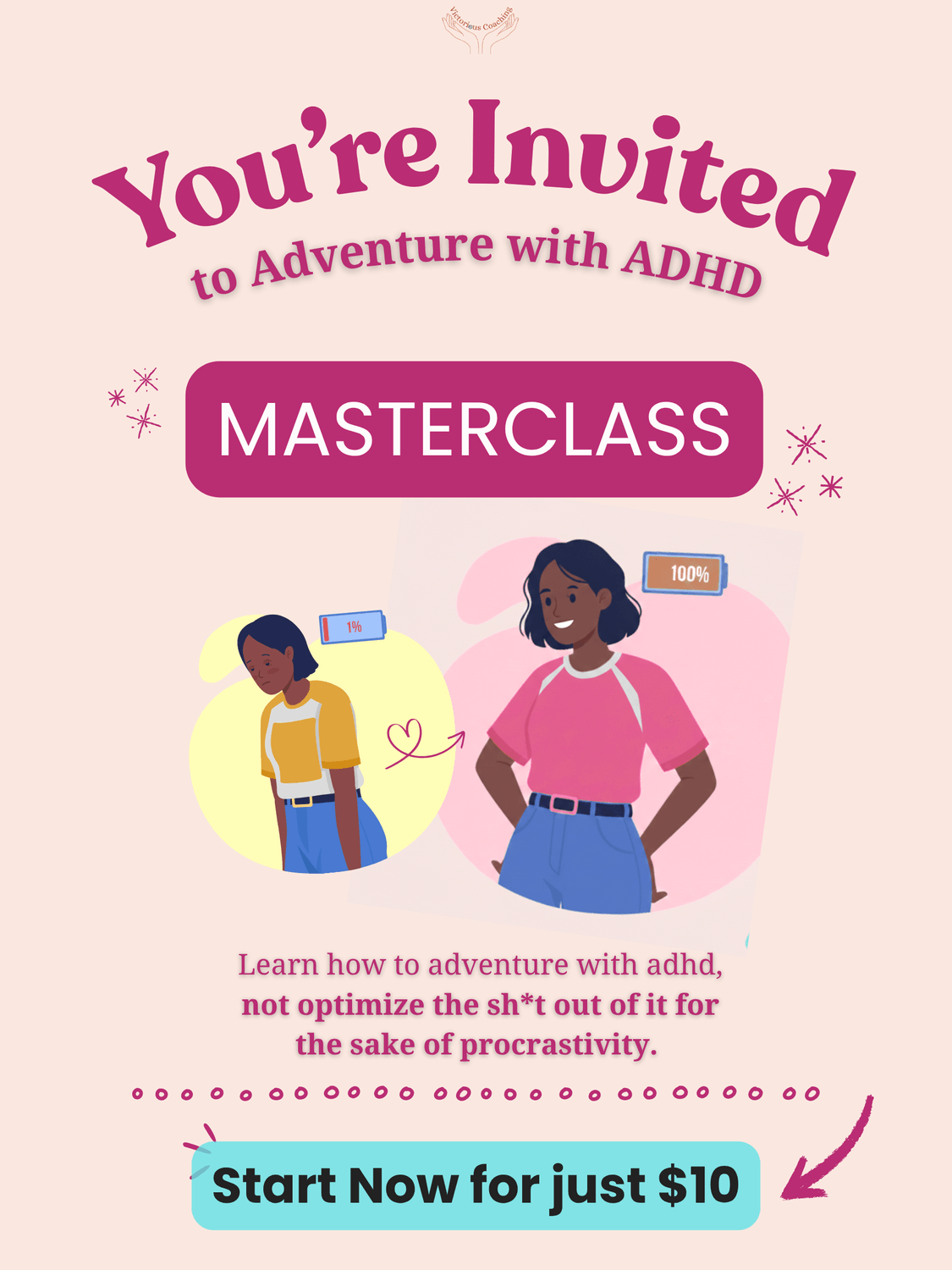 Masterclass flier by victorious coaching