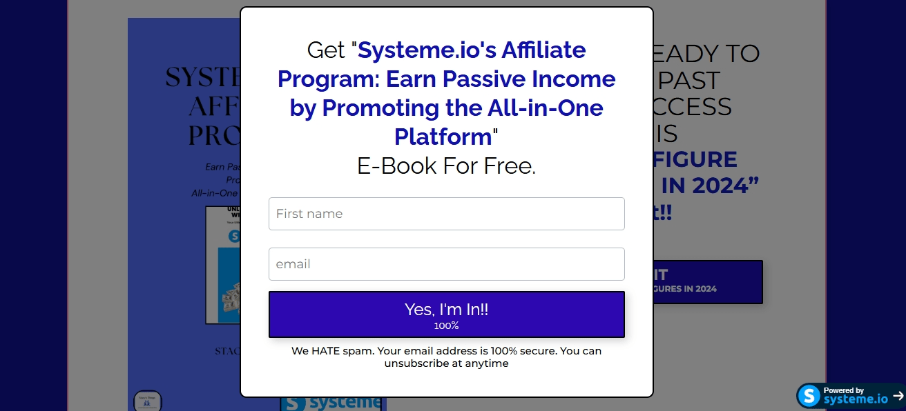 systeme AFFILIATE ebook