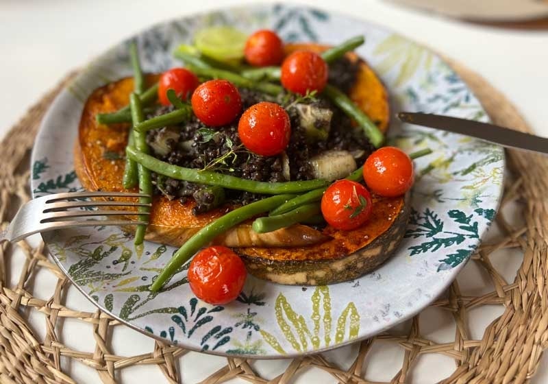 Pumpkin Bean and Puy Lentil