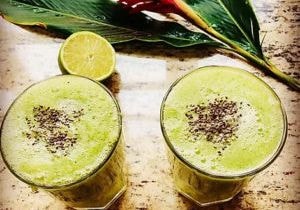 Celery, Apple, Cucumber, Lemon Smoothie