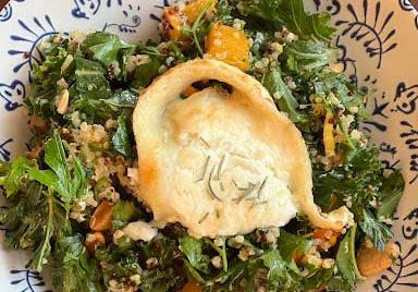 Sacred Kale & Squash Salad with Goats Cheese Recipe