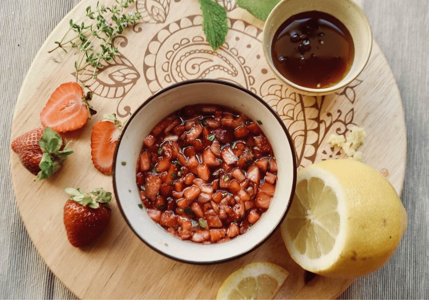 Strawberry Thyme Herbal Honey