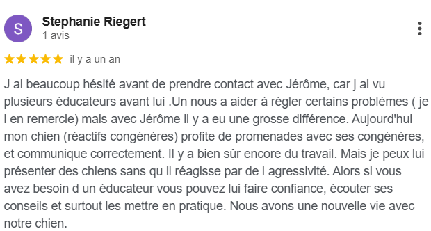 Avis client Google